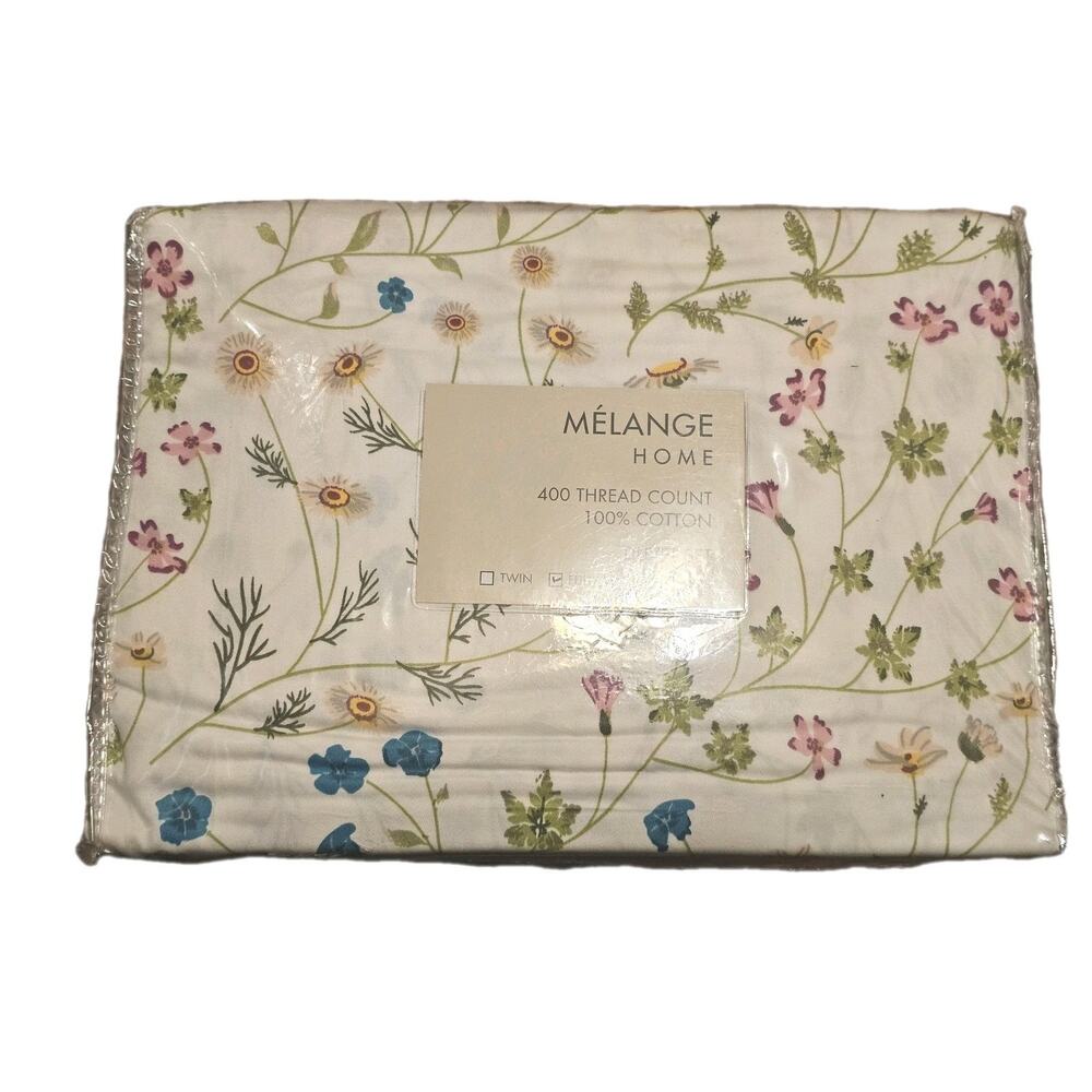 NIP‎ Melange Home 400TC Series Wildflower,Full/Queen Duvet Set